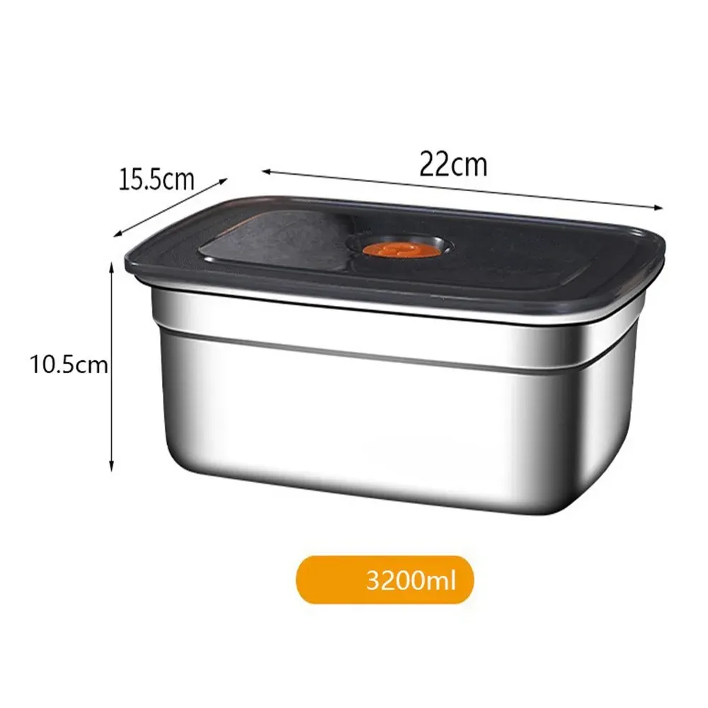 Boîte à déjeuner de camping en acier inoxydable de haute qualité, étanche et compatible micro-ondes, pour réfrigérateur et congélateur 9