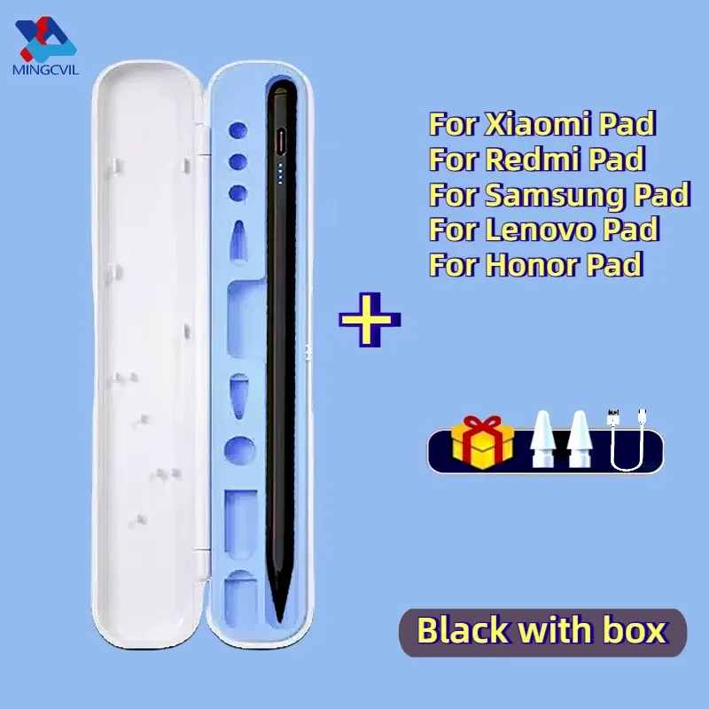 Stylet pour Xiaomi Pad 6, Samsung Pad, Honor et Redmi Pad, sans inclinaison, rejet de paume, compatible avec tous les téléphones et tablettes Android 8