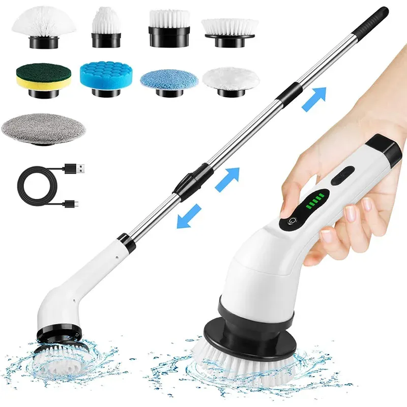 Brosse de nettoyage électrique sans fil multifonctionnelle