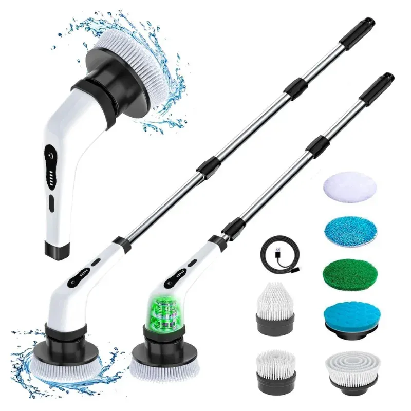 Détail de la brosse de nettoyage électrique