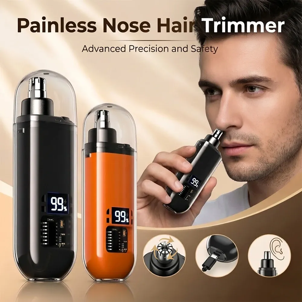 Mini-tondeuse rechargeable pour le nez et les oreilles, indolore, pour homme - Image 1