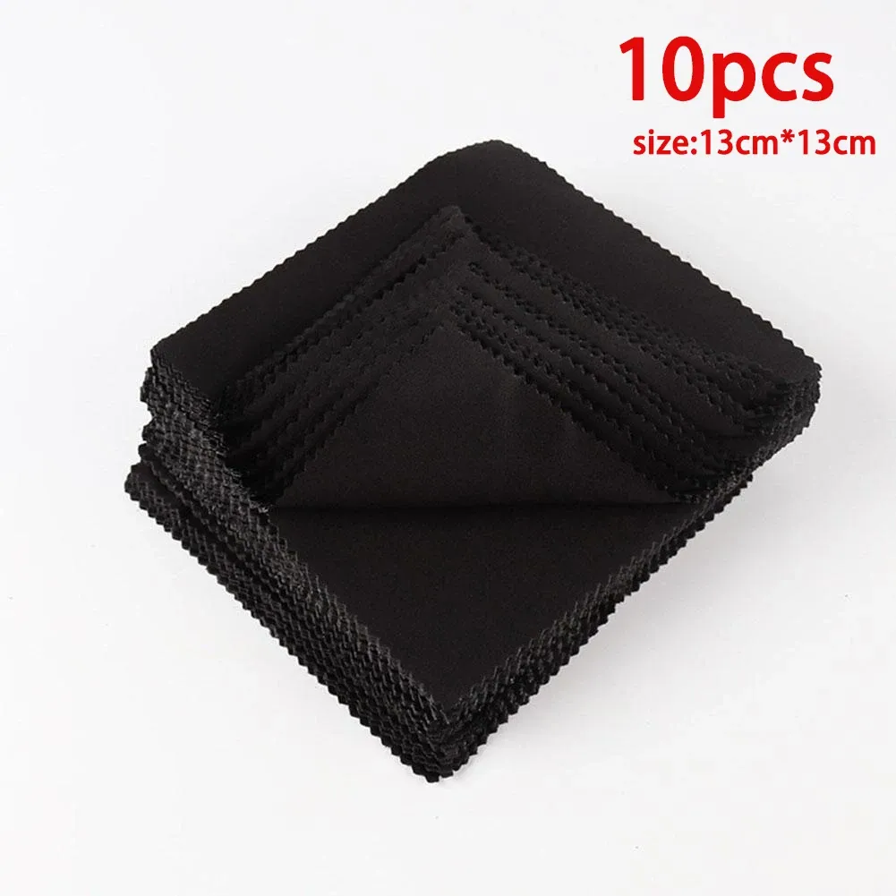 Lot de 10 chiffons en microfibre anti-rayures et antistatiques pour lunettes, téléphones, écrans et objectifs d'appareil photo 9