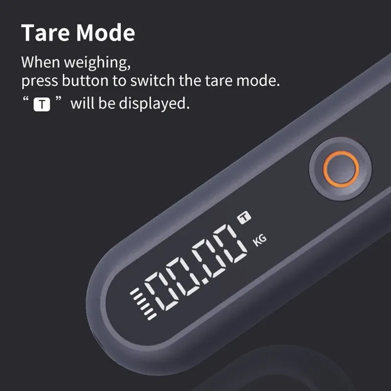Balance à bagages électronique portable JIMI Youpin, mini lampe de poche à affichage numérique, rechargeable via USB-C, capacité de pesée 30 kg 4