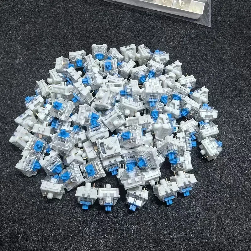 Interrupteurs de clavier mécanique bleus, rouges et bruns, personnalisables, échangeables à chaud, 3 broches, tige croisée, pour clavier mécanique, lot de 20 à 100 pièces 3