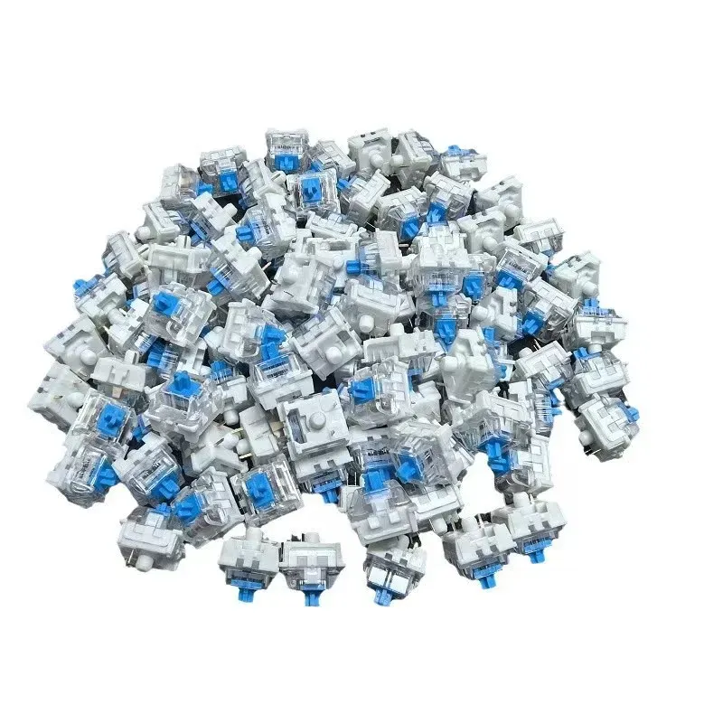 Interrupteurs de clavier mécanique bleus, rouges et bruns, personnalisables, échangeables à chaud, 3 broches, tige croisée, pour clavier mécanique, lot de 20 à 100 pièces 6