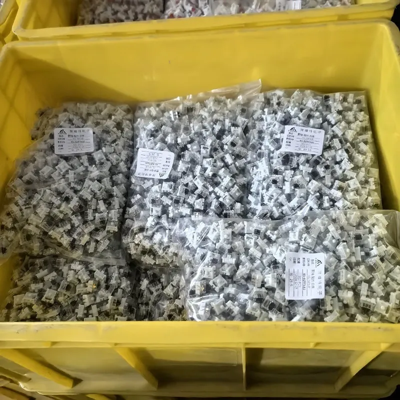 Interrupteurs de clavier mécanique gros plan