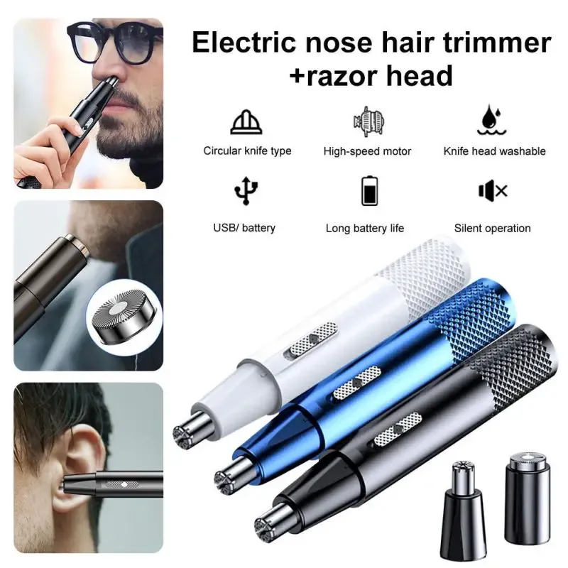 Tondeuse électrique 2 en 1 rechargeable pour cheveux et barbe, lavable, rasage 4