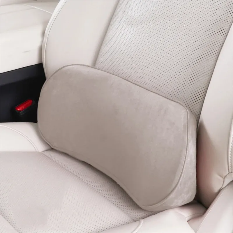 Coussin de soutien lombaire en mousse à mémoire de forme pour voiture, oreiller de taille pour siège conducteur et support dorsal de voyage 2