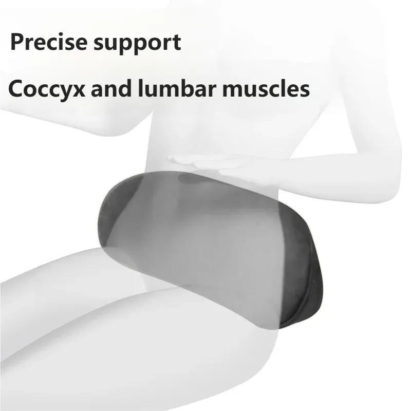 Coussin de soutien lombaire en mousse à mémoire de forme pour voiture, oreiller de taille pour siège conducteur et support dorsal de voyage 4