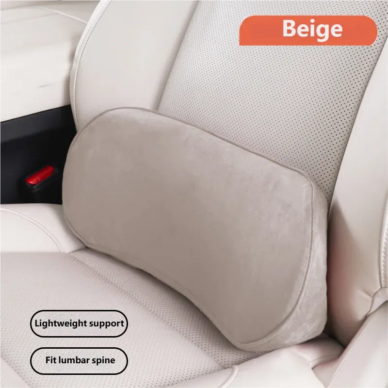 Coussin de soutien lombaire en mousse à mémoire de forme pour voiture, oreiller de taille pour siège conducteur et support dorsal de voyage 7