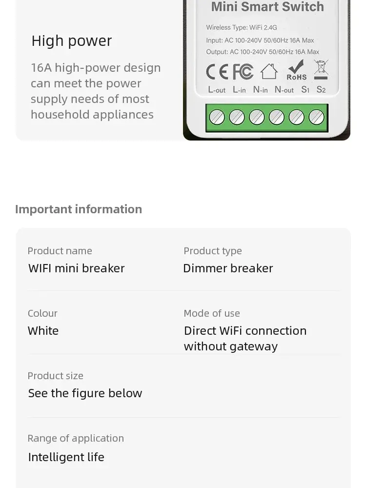Module interrupteur intelligent, intégration