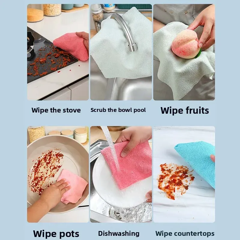 Lifestyle cuisine avec chiffons en microfibre