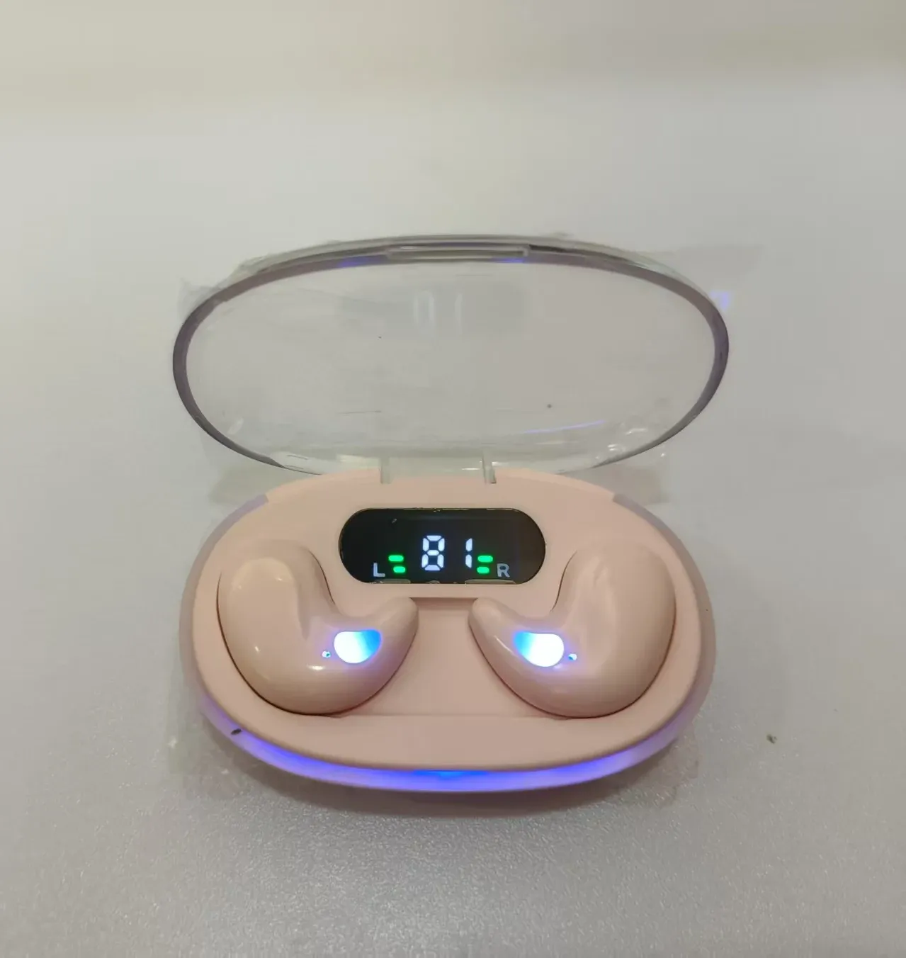 Écouteurs de sommeil TWS X55 LED – Bluetooth sans fil, son stéréo Hi-Fi, microphone intégré, réduction du bruit, étanches 8