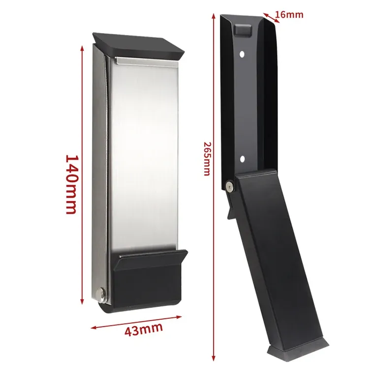 Butoir de porte en acier inoxydable, vue d'ensemble
