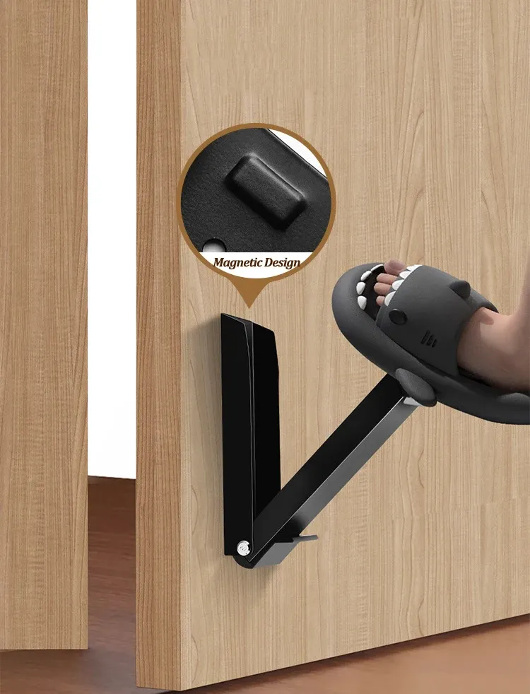Butoir de porte en acier inoxydable, système magnétique