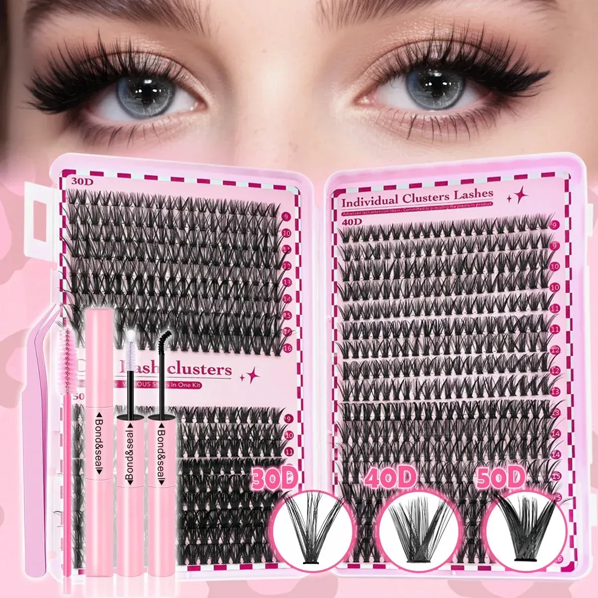 Kit d'extension de cils D-Curl, vue d'ensemble