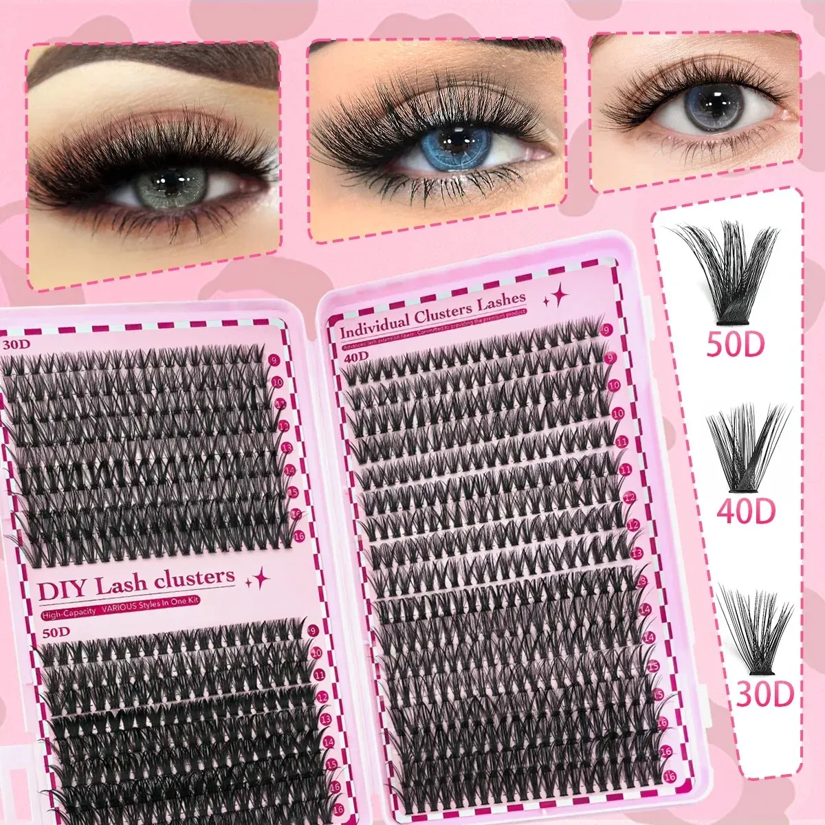 Cils d'extension D-Curl en détail