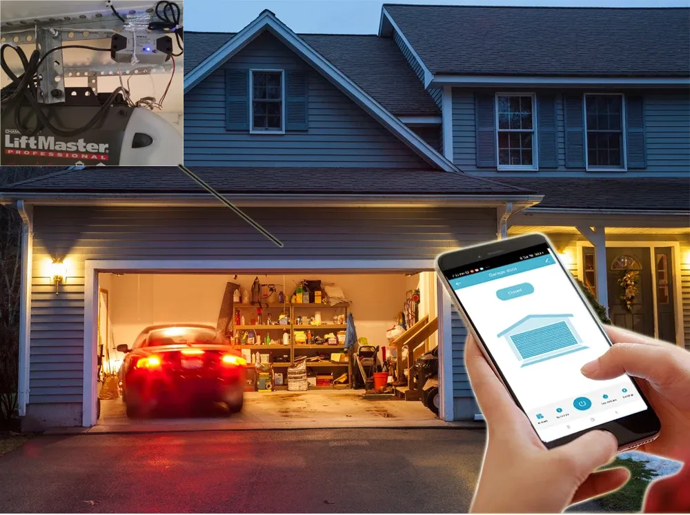 Contrôleur intelligent pour porte de garage, prise UE, compatible Alexa, Google Home et SmartLife, commande via l'application Tuya, sans concentrateur requis 4
