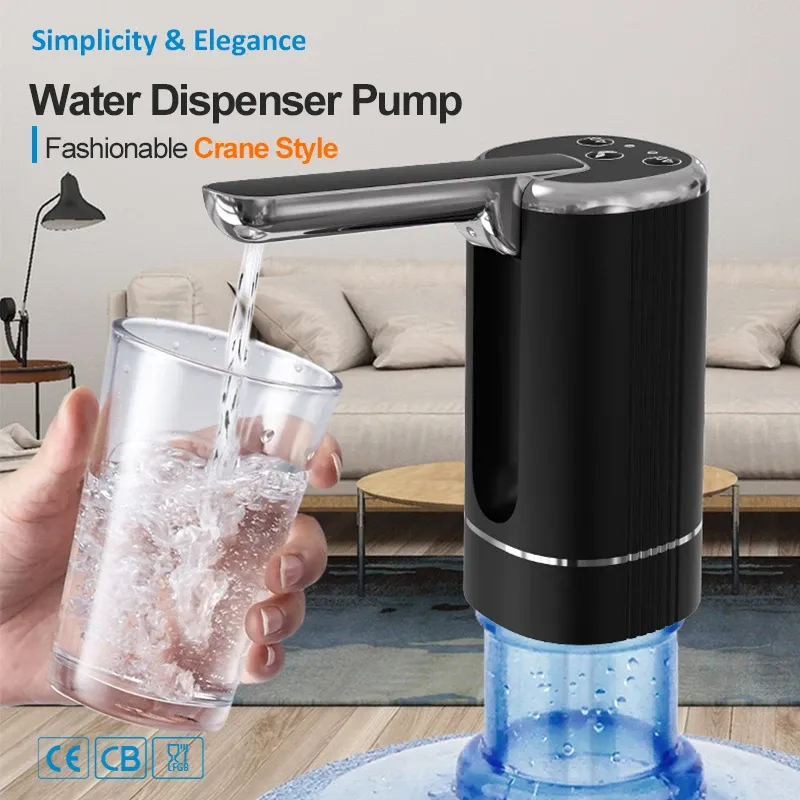 Distributeur d'eau électrique portable pliable, rechargeable par USB