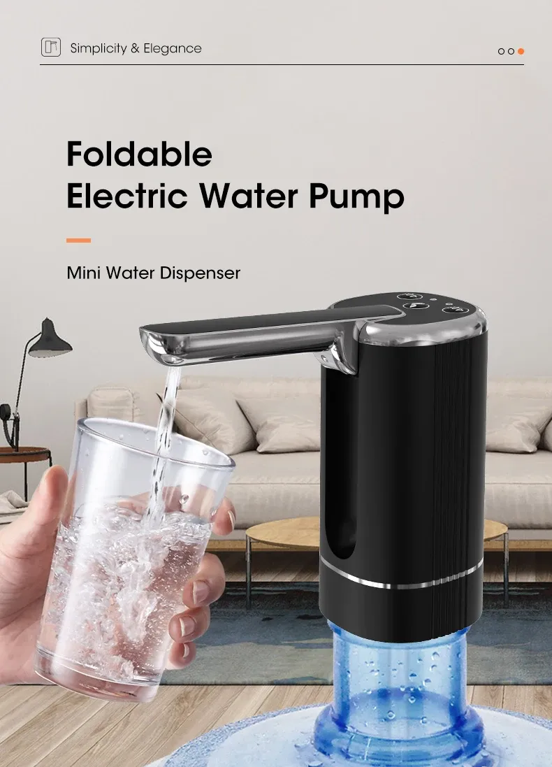Distributeur d'eau pliable automatique, vue d'ensemble