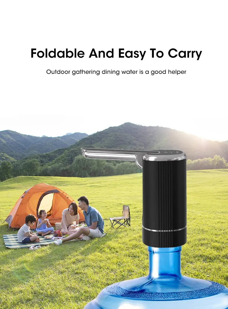 Distributeur d'eau pliable automatique, format compact