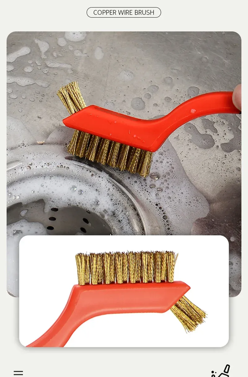 Brosse de nettoyage en acier inoxydable, vue principale