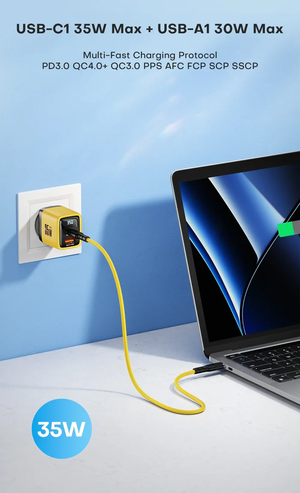 Affichage LED du chargeur