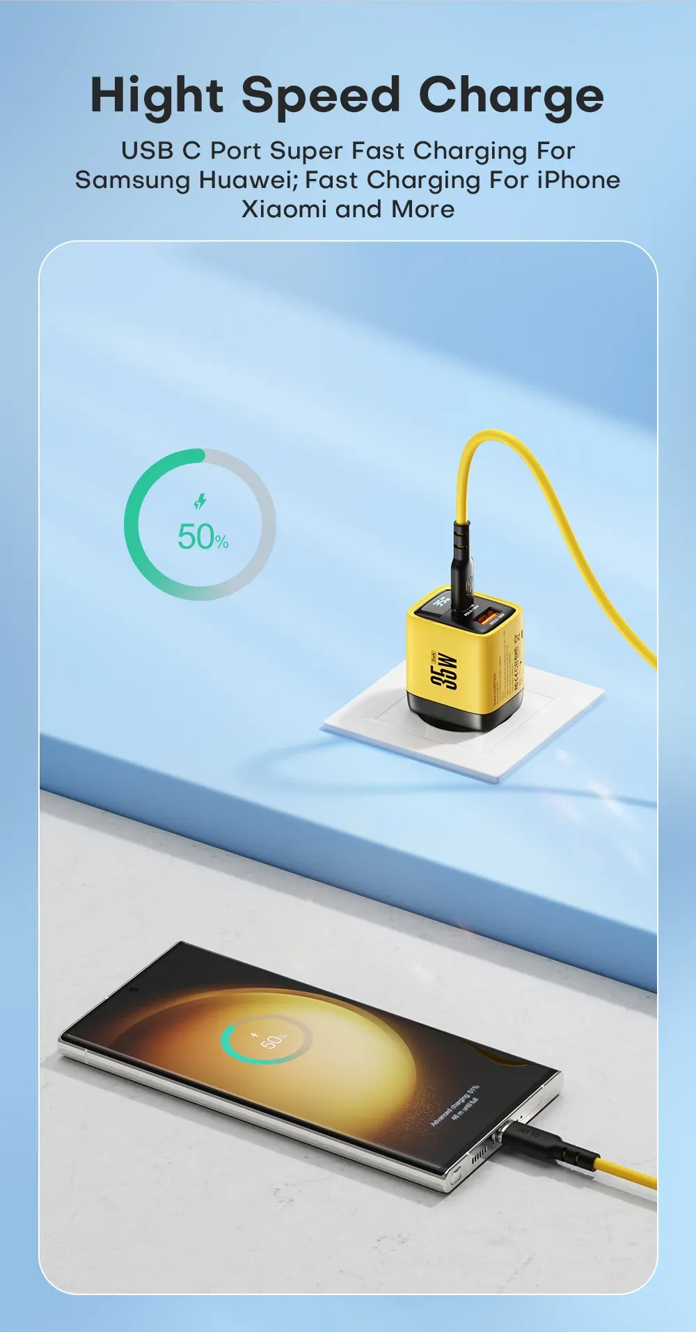 Chargeur en situation d'utilisation