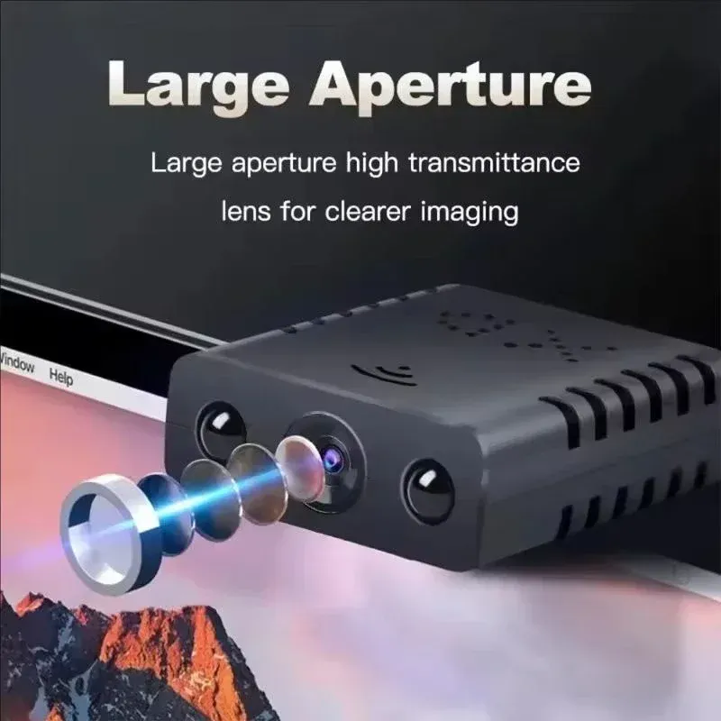 Mini caméra de surveillance vue de près
