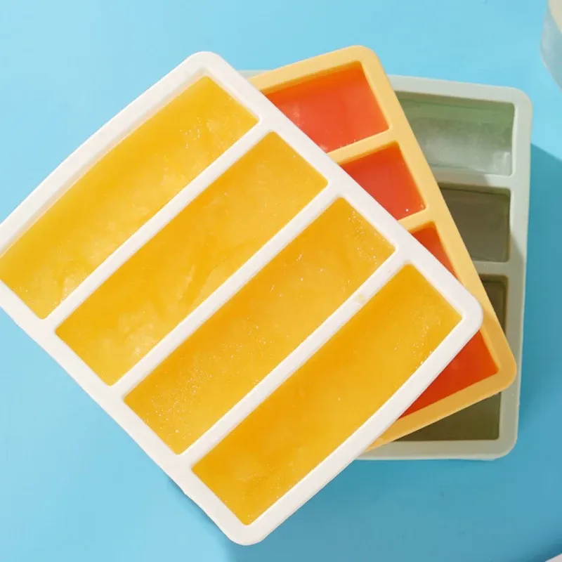 Plateau de congélation en silicone avec cubes