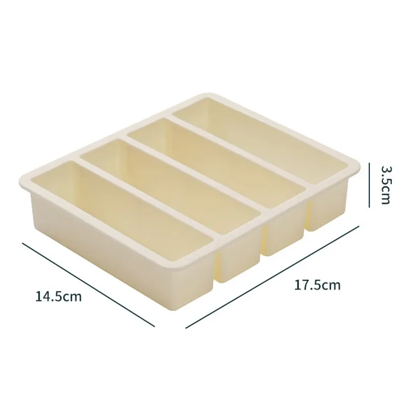 Bacs de congélation en silicone, grand format pour aliments, sauces et repas, avec couvercle, extra large, moules à glaçons et à soupe, bac 4 cubes, 1 pièce 10