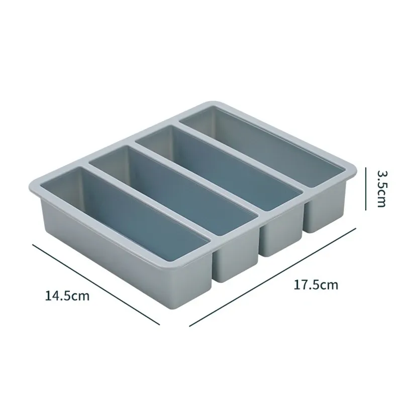 Bacs de congélation en silicone, grand format pour aliments, sauces et repas, avec couvercle, extra large, moules à glaçons et à soupe, bac 4 cubes, 1 pièce 11