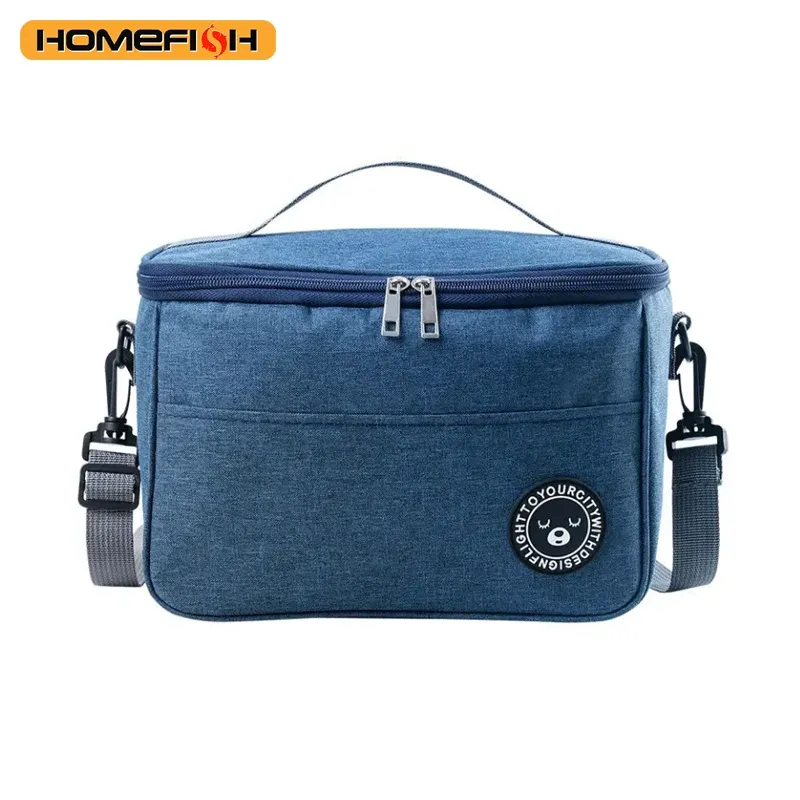 Sac isotherme pour bento avec bandoulière en aluminium épais 6