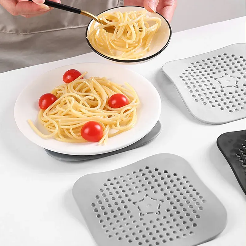 Détail du bouchon en silicone pour sol de douche