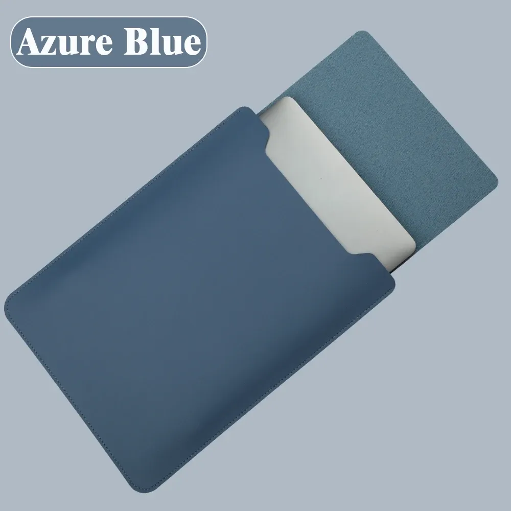 Housse pour ordinateur portable 13 à 16 pouces en simili cuir PU, avec tapis de souris et accessoires 16