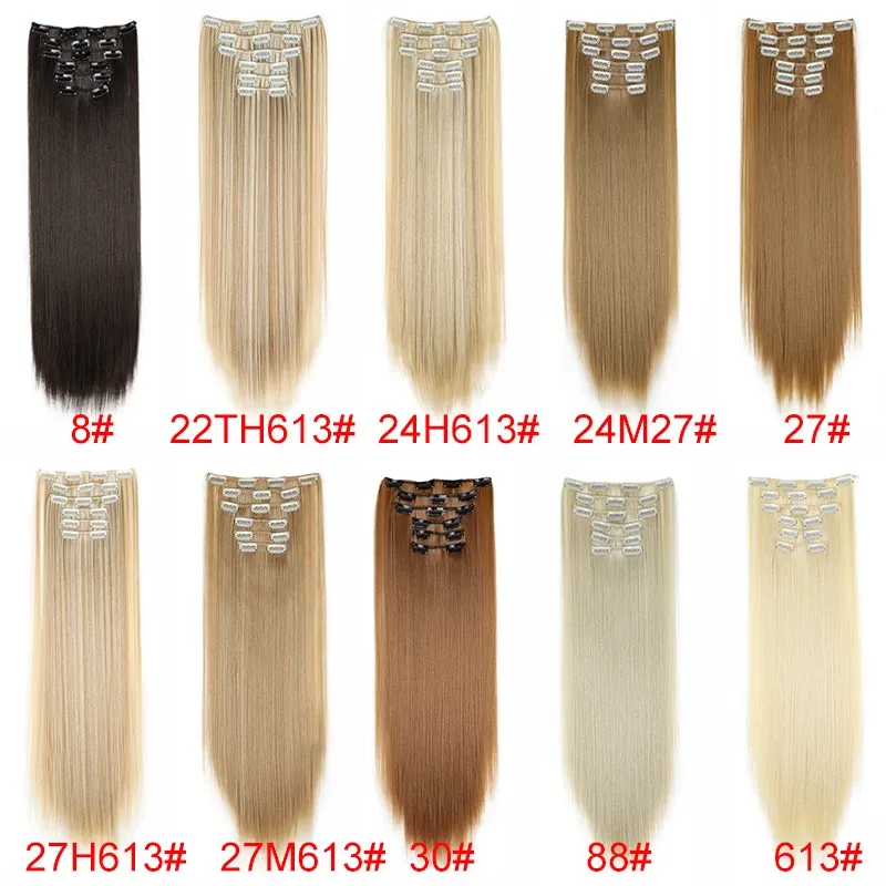 Extensions capillaires synthétiques WIGSIN 24 pouces lisses