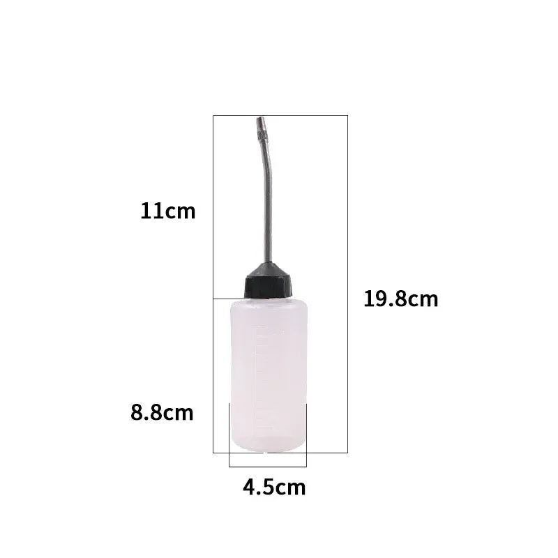 Burette d'huile pour machine à coudre 120 ml, bec en fer avec capuchon et embout long en plastique 4