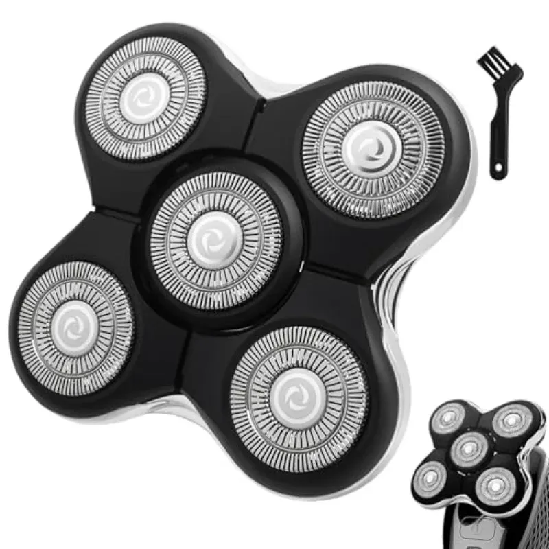 Têtes de rasoir de rechange compatibles avec Balder XR7000, RX5 et XR1500, lot de 5 têtes flottantes à double lame pour rasoir électrique homme, utilisable à sec et sous l'eau - Image 1