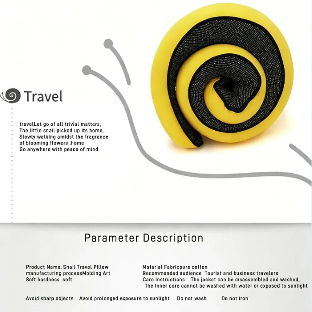 Oreiller cervical en U à mémoire de forme, pliable, idéal pour les voyages et la sieste 4