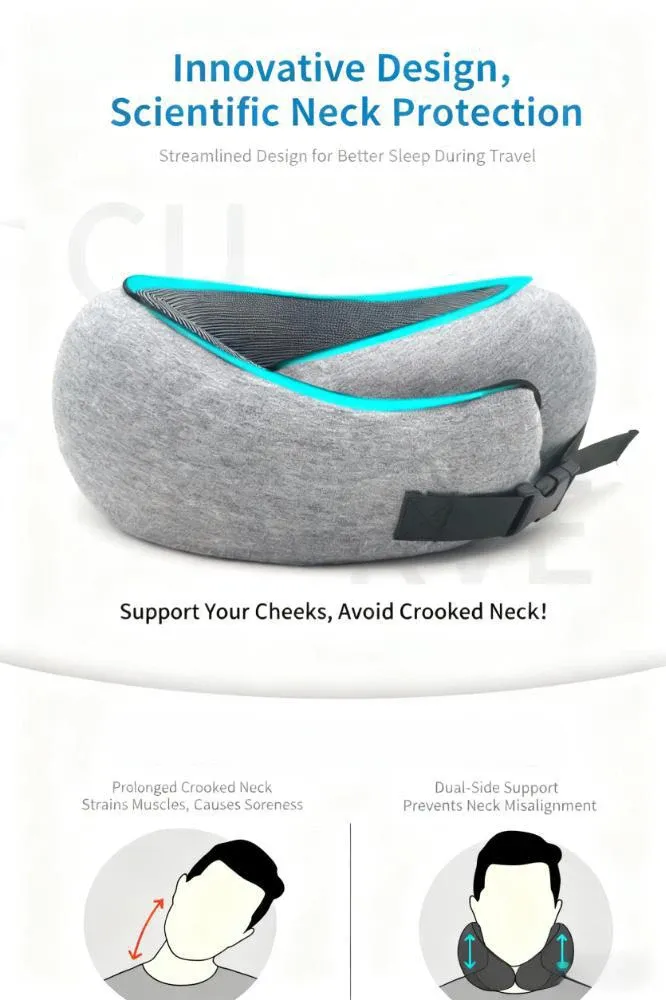 Oreiller cervical en U en situation de repos