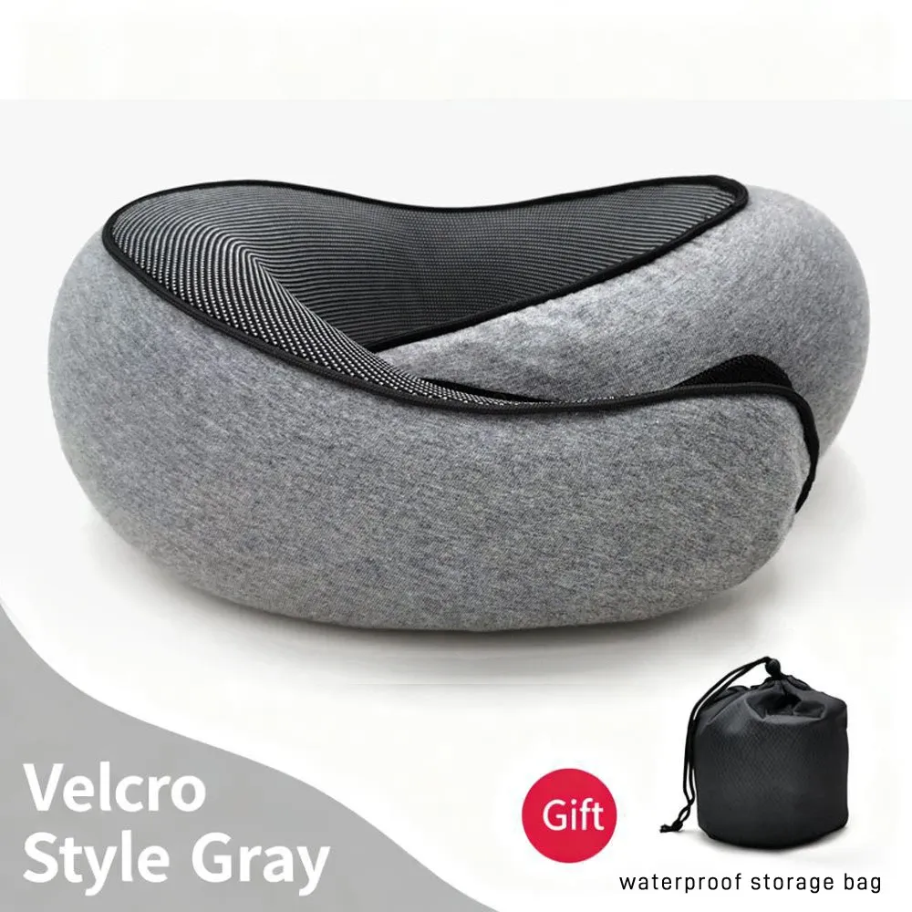 Oreiller cervical en U à mémoire de forme, pliable, idéal pour les voyages et la sieste 7