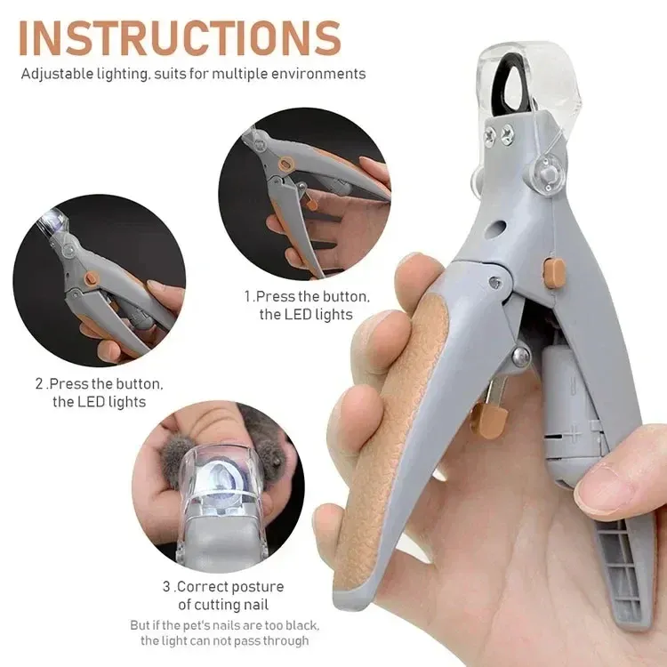 Détail du coupe-ongles LED