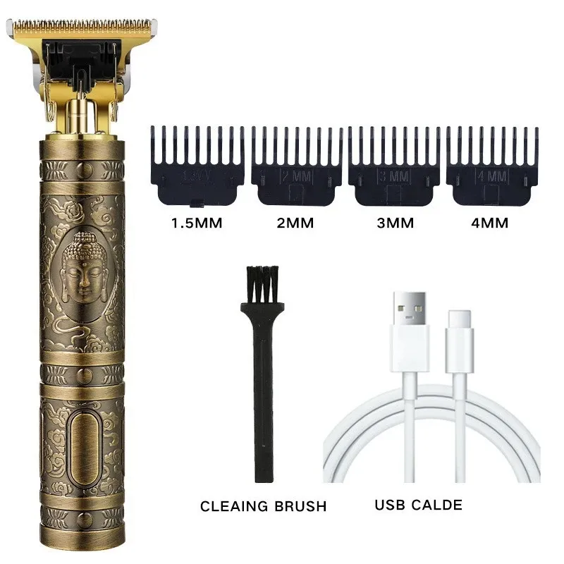 Tondeuse à cheveux électrique professionnelle sans fil USB, kit de toilettage, tondeuse à barbe, coupe de cheveux 7
