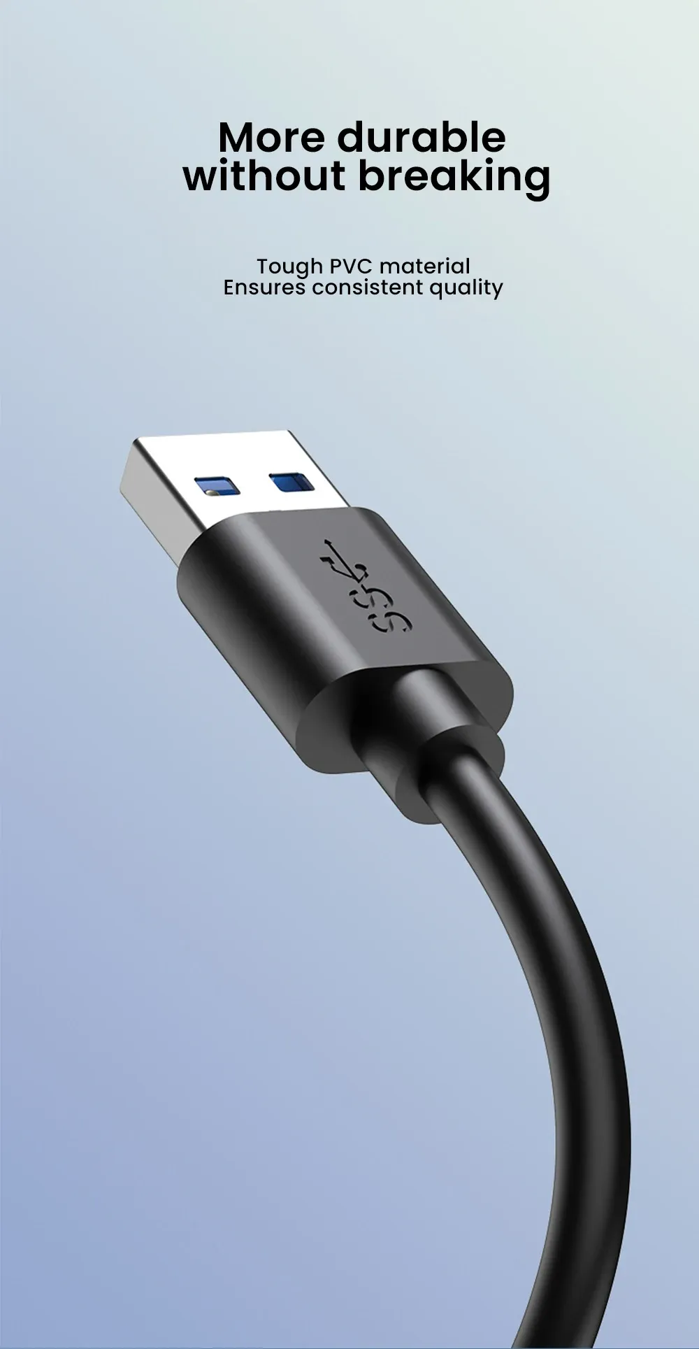 Hub USB multi-ports, vue latérale