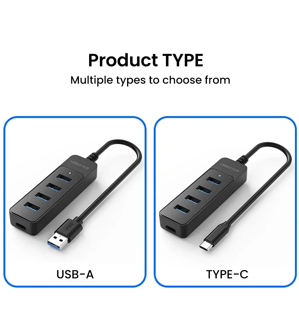 Hub USB multi-ports, détail du design