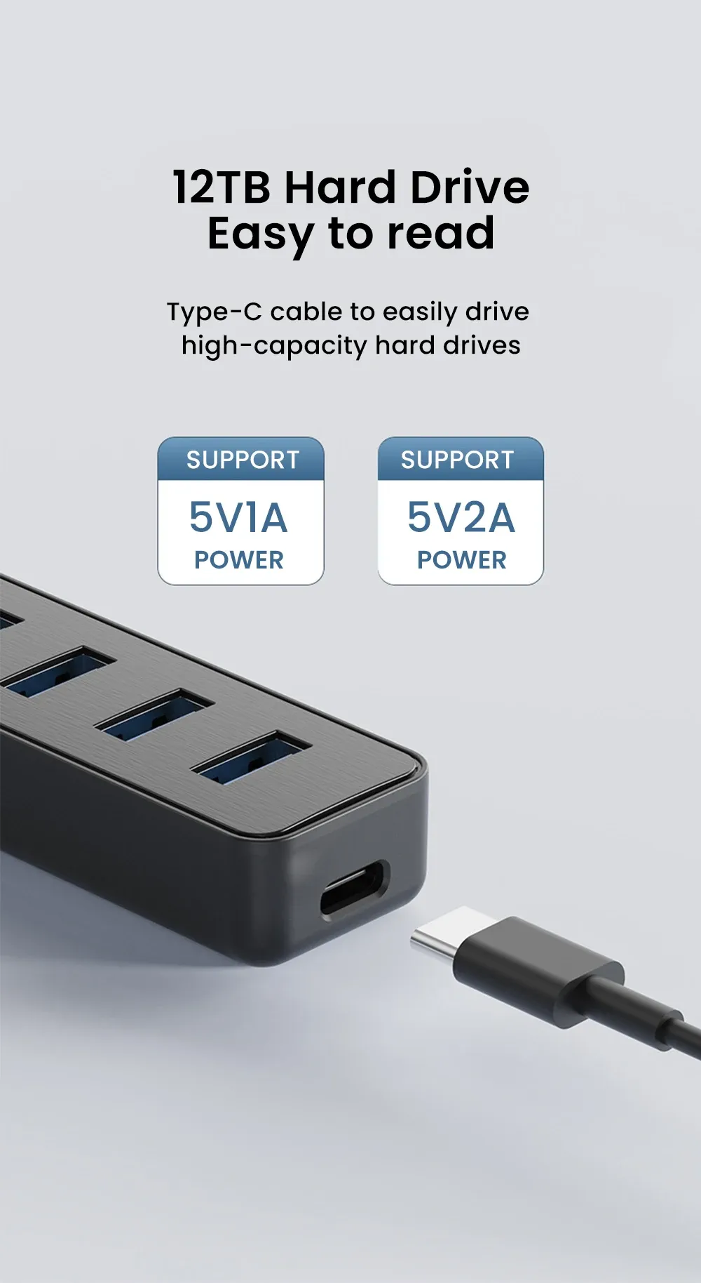 Hub USB multi-ports, utilisation au bureau