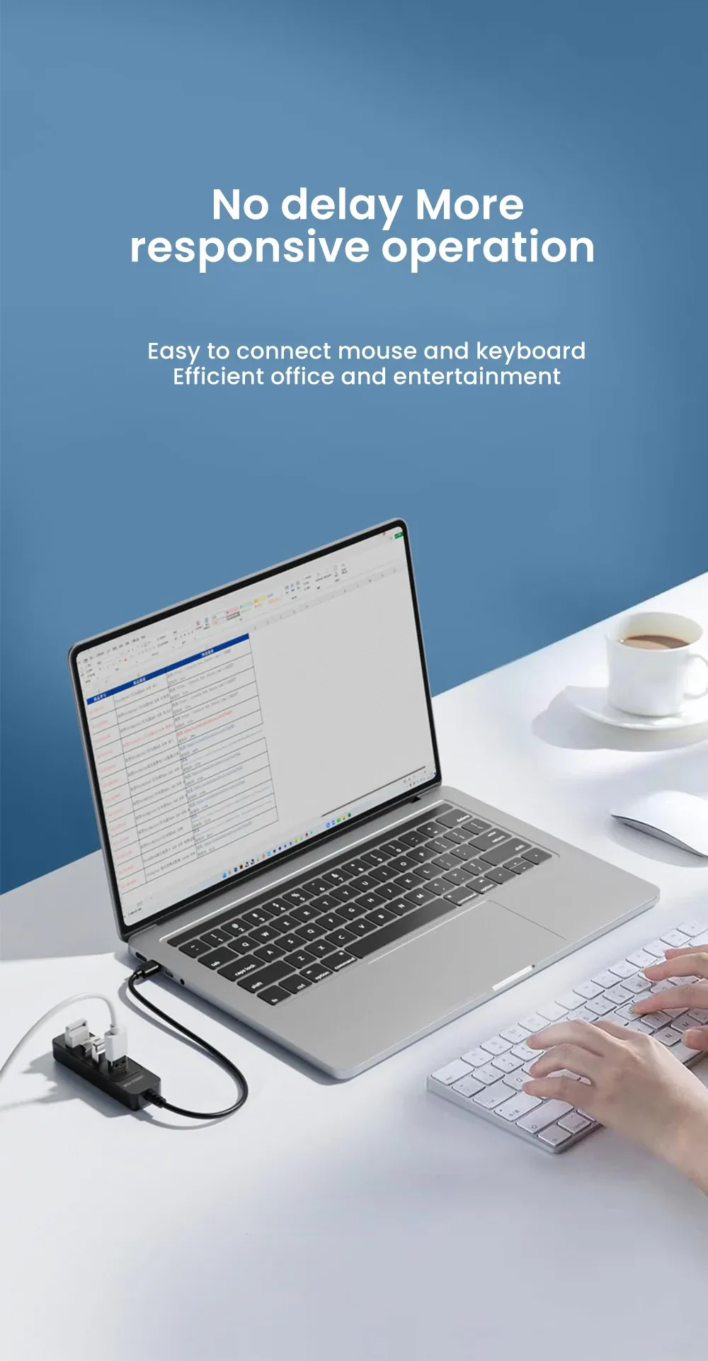 Hub USB multi-ports, déplacement et nomadisme