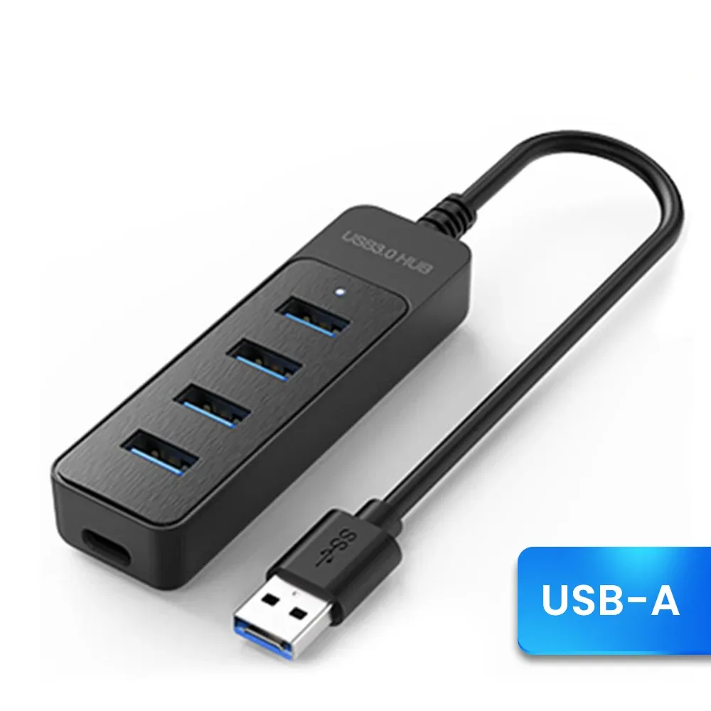 Hub USB 4 ports haute vitesse, USB 3.0 et USB 2.0, avec connectique USB Type-C 8