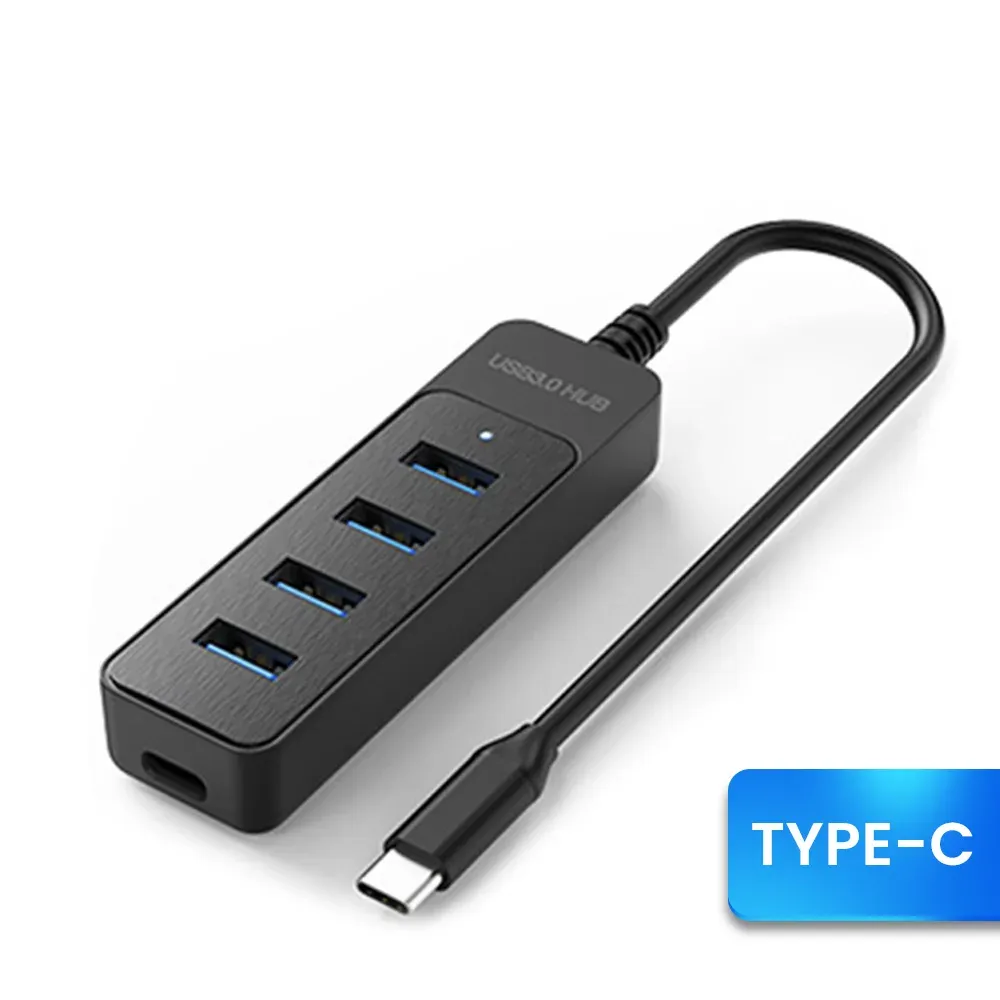Hub USB 4 ports haute vitesse, USB 3.0 et USB 2.0, avec connectique USB Type-C 7