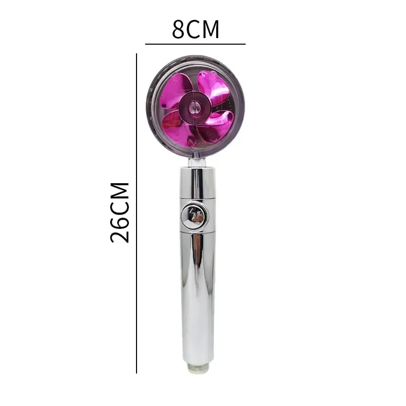 Tête de douche à main haute pression avec buse turbo et filtre en coton 6